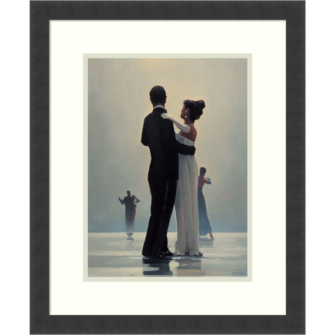 Dance Me to the End of Love by Jack Vettriano Wood Framed Wall Art Print 18 in. W x 22 in. H